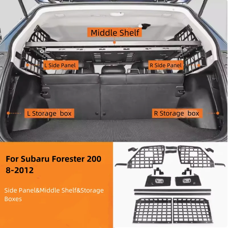 For Subaru Forester 2008-2012 Car Rear Trunk Molle Storage Panel Organizer Car Accessories
For Subaru Forester 2008-2012 Car Rear Trunk Molle Storage Panel Organizer Car Accessories