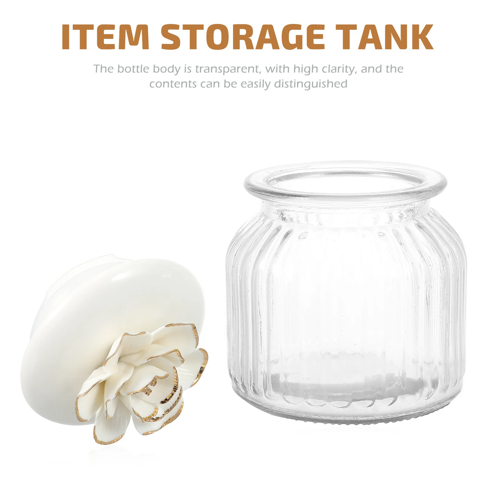 Empty Clear Glass Storage Jar with Ceramic Lid for Coffee Beans Dried Fruits Kitchen Storage Tank Transparent Tank
Empty Clear Glass Storage Jar with Ceramic Lid for Coffee Beans Dried Fruits Kitchen Storage Tank Transparent Tank