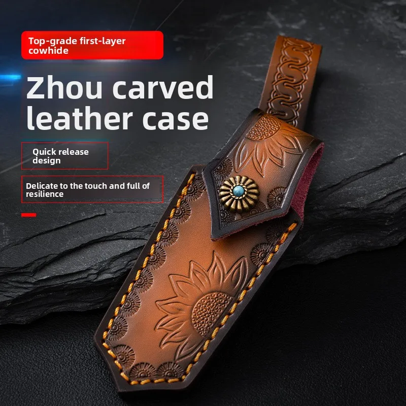 Leather cover, knife protection cover, outdoor knife cover, folding knife storage cover, tool cover, outdoor camping portable
Leather cover, knife protection cover, outdoor knife cover, folding knife storage cover, tool cover, outdoor camping portable