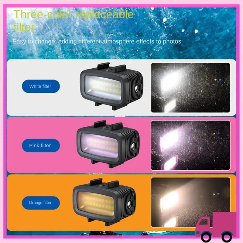 Compact 40M Waterproof Underwater Diving Fill Light LED Video Light For Gopro Hero 10 9 8 / SLR Mirrorless Camera
Compact 40M Waterproof Underwater Diving Fill Light LED Video Light For Gopro Hero 10 9 8 / SLR Mirrorless Camera
