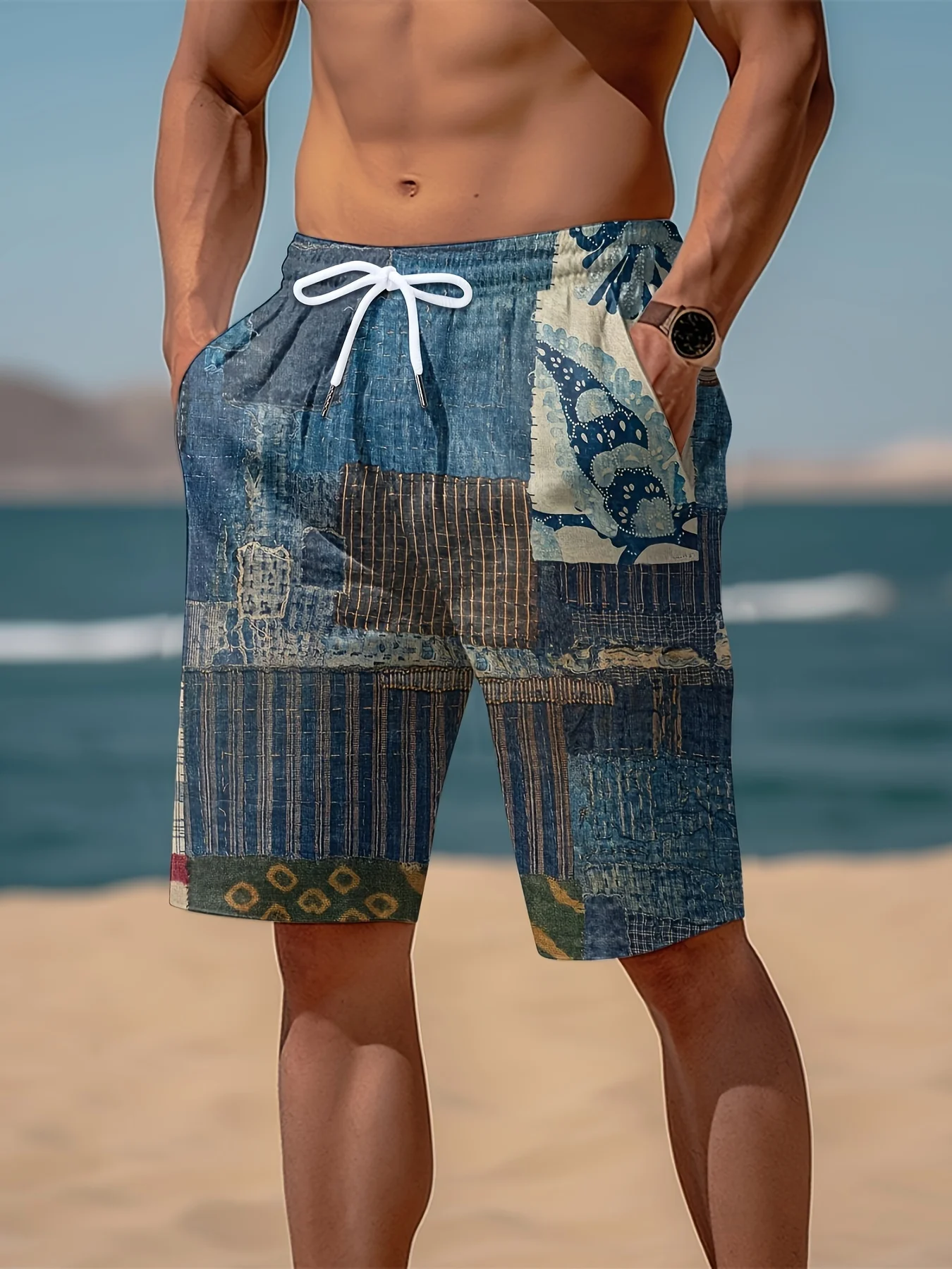 2026 New Vintage Denim Patchwork Beach Shorts Men's Plaid 3D Print Shorts Summer Hawaiian Casual Sports Quick-Dry Swim Trunks
2026 New Vintage Denim Patchwork Beach Shorts Men's Plaid 3D Print Shorts Summer Hawaiian Casual Sports Quick-Dry Swim Trunks