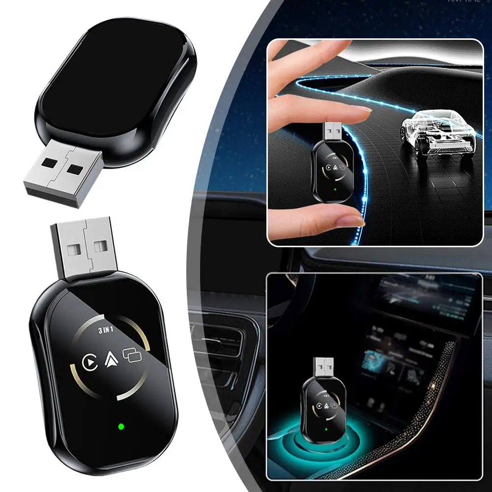 NEW Mirror Link Car AI Box USB 3 In 1 Bluetooth 5.0 Wireless Connection Carplay Adapter for Airplay Android Auto MirrorLink
NEW Mirror Link Car AI Box USB 3 In 1 Bluetooth 5.0 Wireless Connection Carplay Adapter for Airplay Android Auto MirrorLink