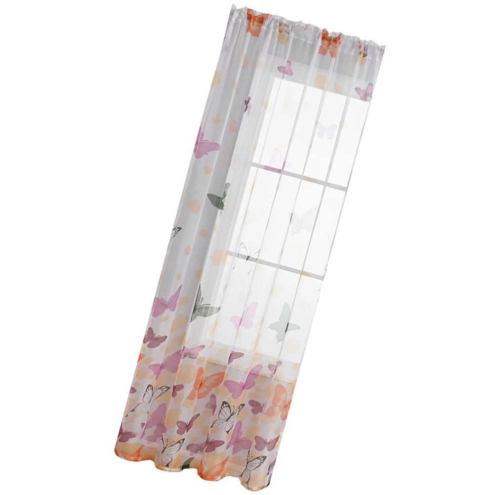 Sheer Curtain Panels Lightweight Transparent Window Drape Decor Privacy Sheer Drapes For Bedroom Bathroom 
Sheer Curtain Panels Lightweight Transparent Window Drape Decor Privacy Sheer Drapes For Bedroom Bathroom