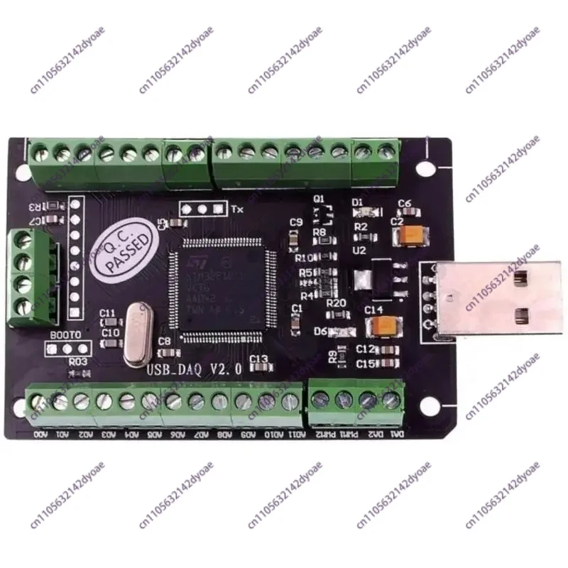 USB DAQ 12AD 2DA 8DI 8DO 100ksps Data Acquisition Module 0-3.3V Analog Digital PWM Counter LabVIEW Matlab VC Codes Win10 Linux
USB DAQ 12AD 2DA 8DI 8DO 100ksps Data Acquisition Module 0-3.3V Analog Digital PWM Counter LabVIEW Matlab VC Codes Win10 Linux