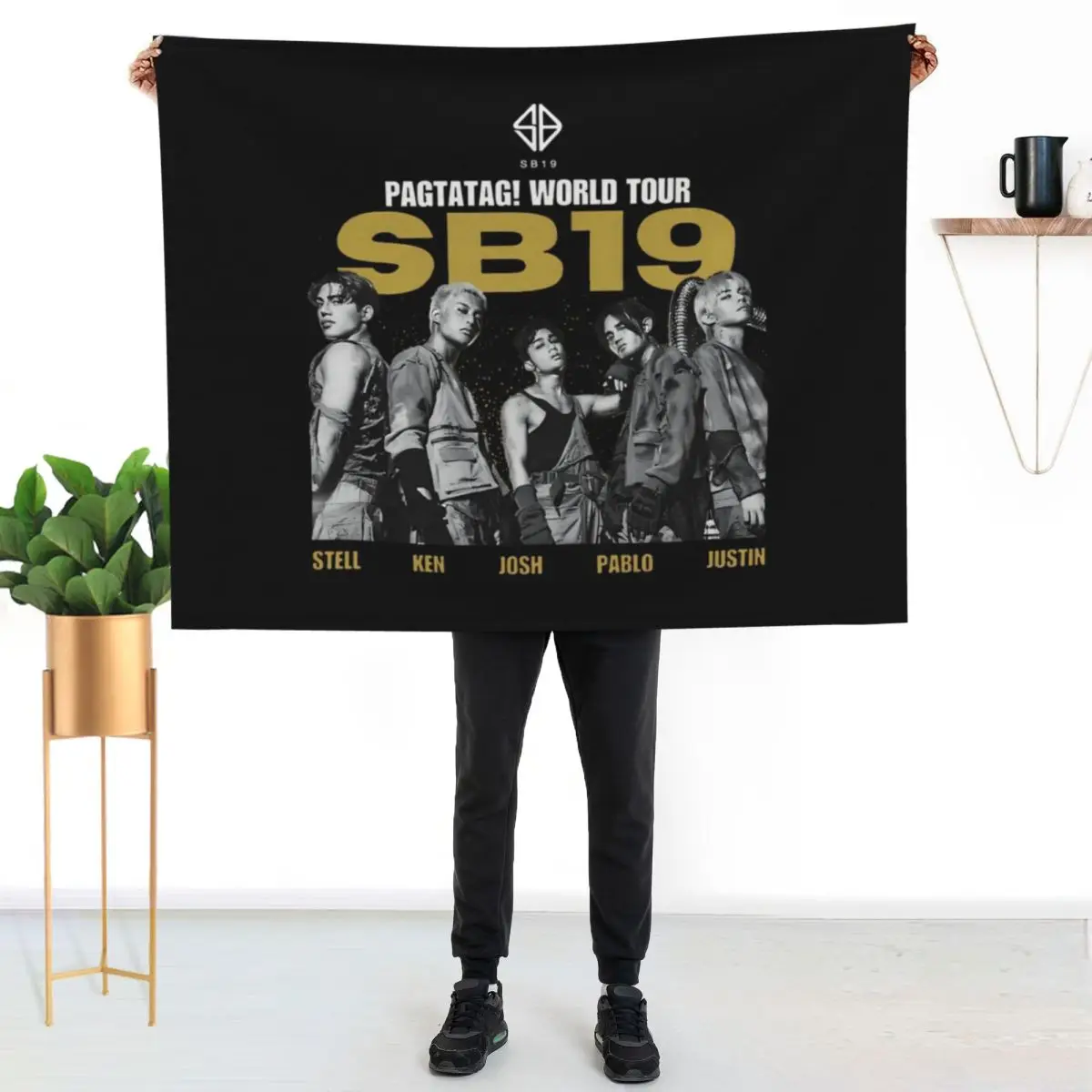 SB19 World Tour Throw Blanket Cozy Microfiber Throw Blanket for Home Bedroom
SB19 World Tour Throw Blanket Cozy Microfiber Throw Blanket for Home Bedroom