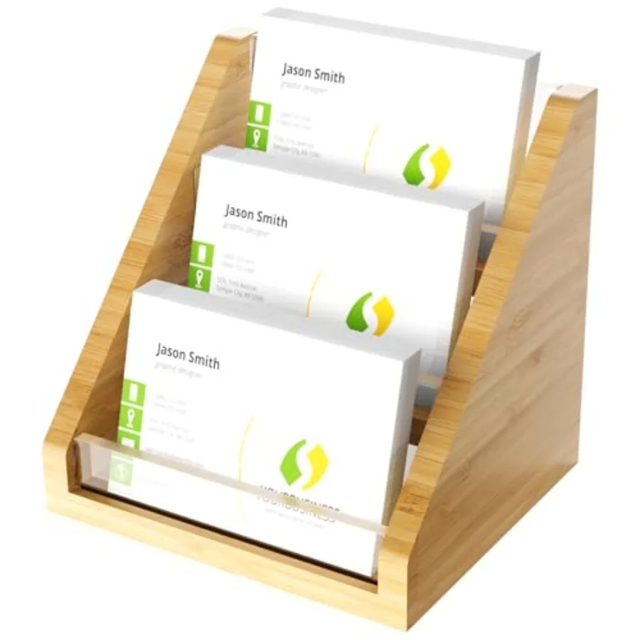 Sleek Bamboo Acrylic Business Card Holder for Reception, Office Desk, Meetings, Trade Shows, Home Office, Versatile Use Profess
Sleek Bamboo Acrylic Business Card Holder for Reception, Office Desk, Meetings, Trade Shows, Home Office, Versatile Use Profess
