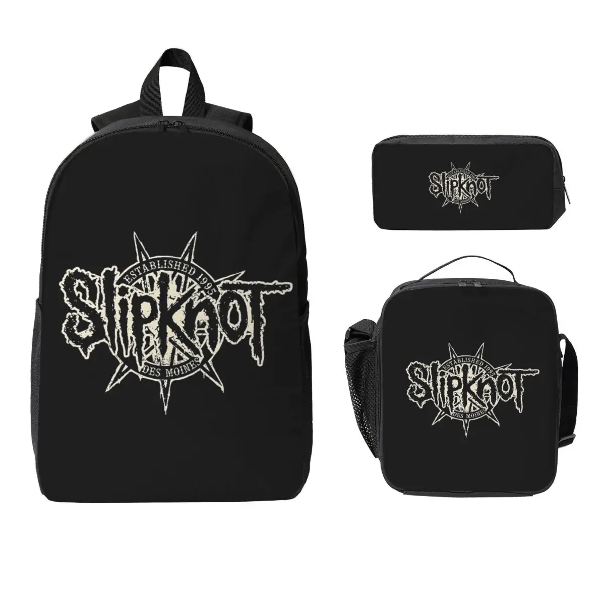 S-Slipknots Heavy Mental Music Backpack Boys Girls BookBag School Bag Computer Shoulder Bags 3ps Insulated Lunch Bag Pencil Case
S-Slipknots Heavy Mental Music Backpack Boys Girls BookBag School Bag Computer Shoulder Bags 3ps Insulated Lunch Bag Pencil Case