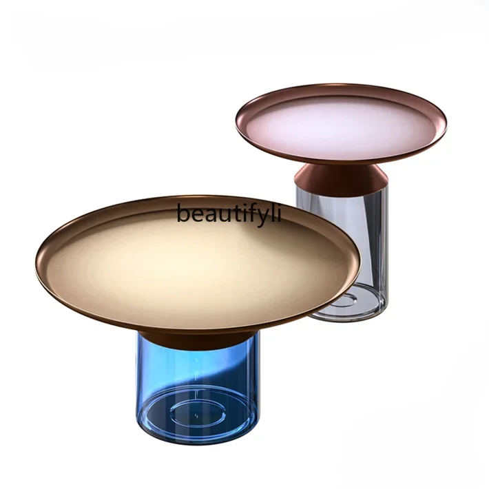 A Modern Minimalist Designer Creative Glass Metal Tea Table Home Living Room Sofa Side Table
A Modern Minimalist Designer Creative Glass Metal Tea Table Home Living Room Sofa Side Table