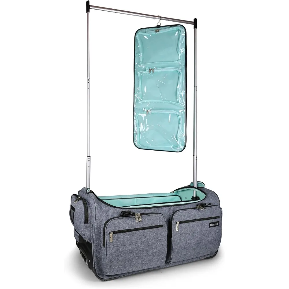 Deluxe Dance Bag with Garment Rack, 28 Inch Rolling Duffel for Competitions & Travel, Patent-Pending Stability Frames, Lightwei 
Deluxe Dance Bag with Garment Rack, 28 Inch Rolling Duffel for Competitions & Travel, Patent-Pending Stability Frames, Lightwei