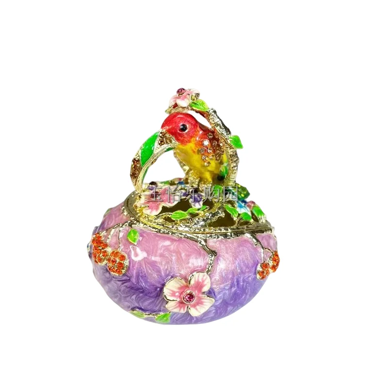 Shengbeifan metal craft enamel birds trinket box purple jewelry box decoration, desktop small decor gift for bitherday
Shengbeifan metal craft enamel birds trinket box purple jewelry box decoration, desktop small decor gift for bitherday