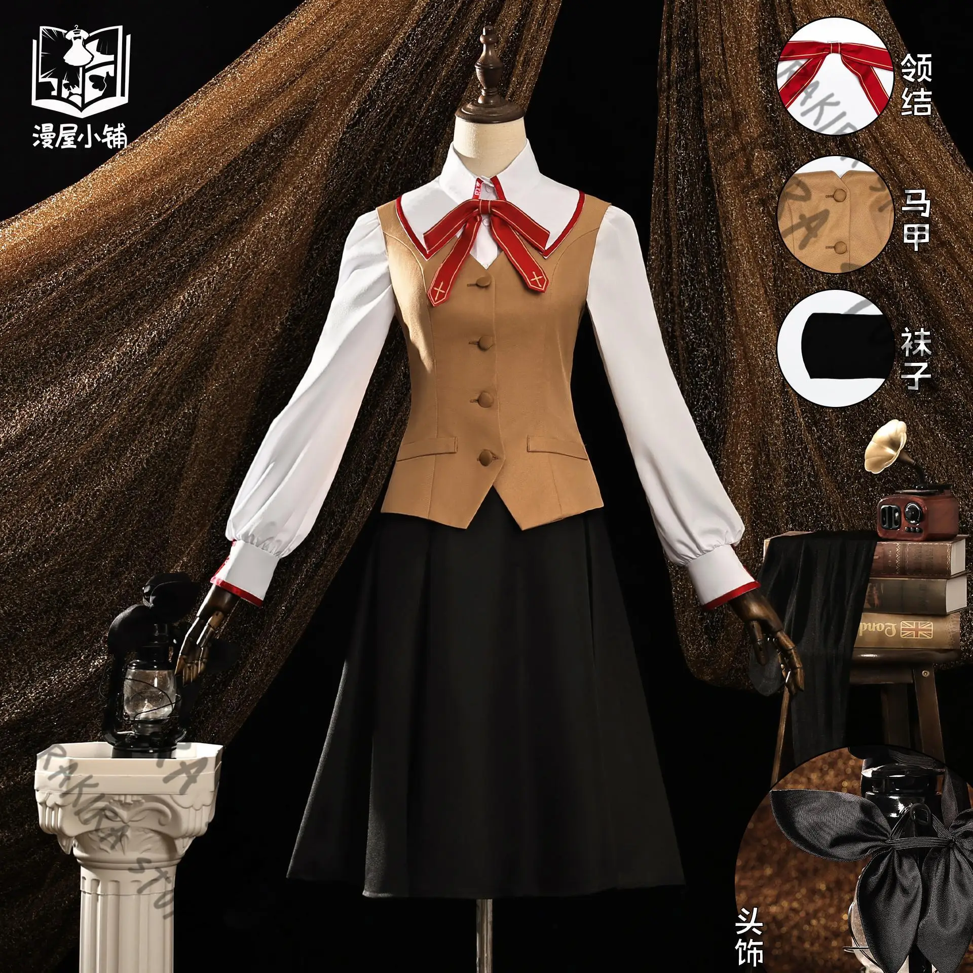 Tohsaka Rin Fate/stay Night Cosplay Costume Headdress Skirt Bowtie Prop School Uniform Women Halloween Comic Full Set Anime
Tohsaka Rin Fate/stay Night Cosplay Costume Headdress Skirt Bowtie Prop School Uniform Women Halloween Comic Full Set Anime