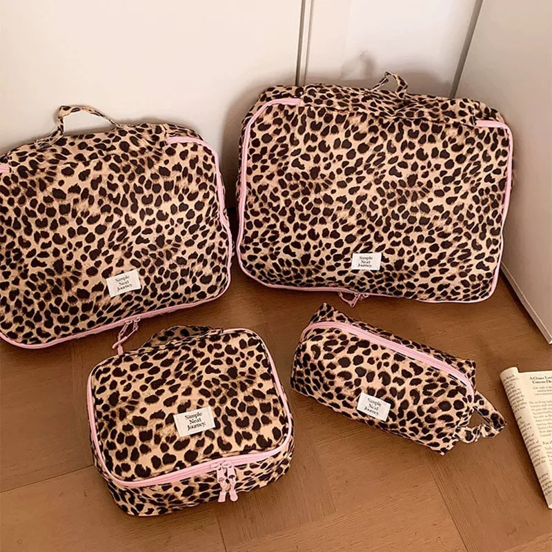 Leopard Print Travel Storage Bag Handheld Portable Toiletry Makeup Organizer Large Capacity Clothes Cosmetic Storage Pouch
Leopard Print Travel Storage Bag Handheld Portable Toiletry Makeup Organizer Large Capacity Clothes Cosmetic Storage Pouch