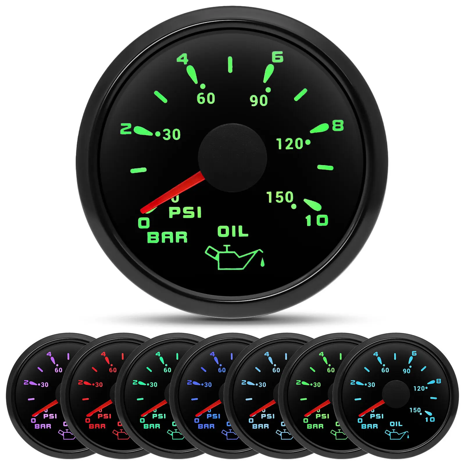 6 Gauge Set 85mm GPS Speedometer 60MPH&Tacho 6000RPM Gauge for Boat Car
6 Gauge Set 85mm GPS Speedometer 60MPH&Tacho 6000RPM Gauge for Boat Car