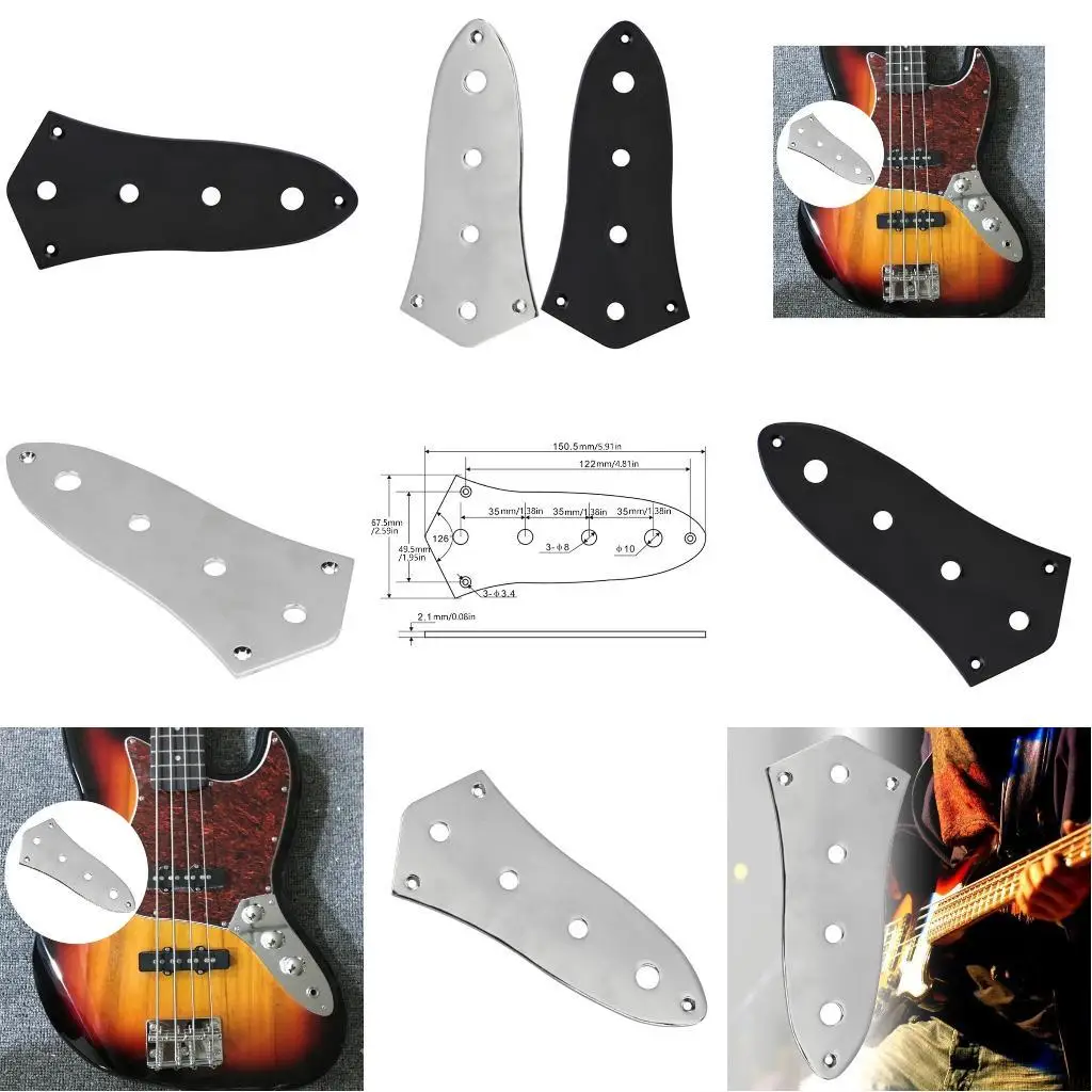 U2JB Retros Styles Basses Lower Control Cover Metal Plate With Mounting Hardware without Modifications Required
U2JB Retros Styles Basses Lower Control Cover Metal Plate With Mounting Hardware without Modifications Required