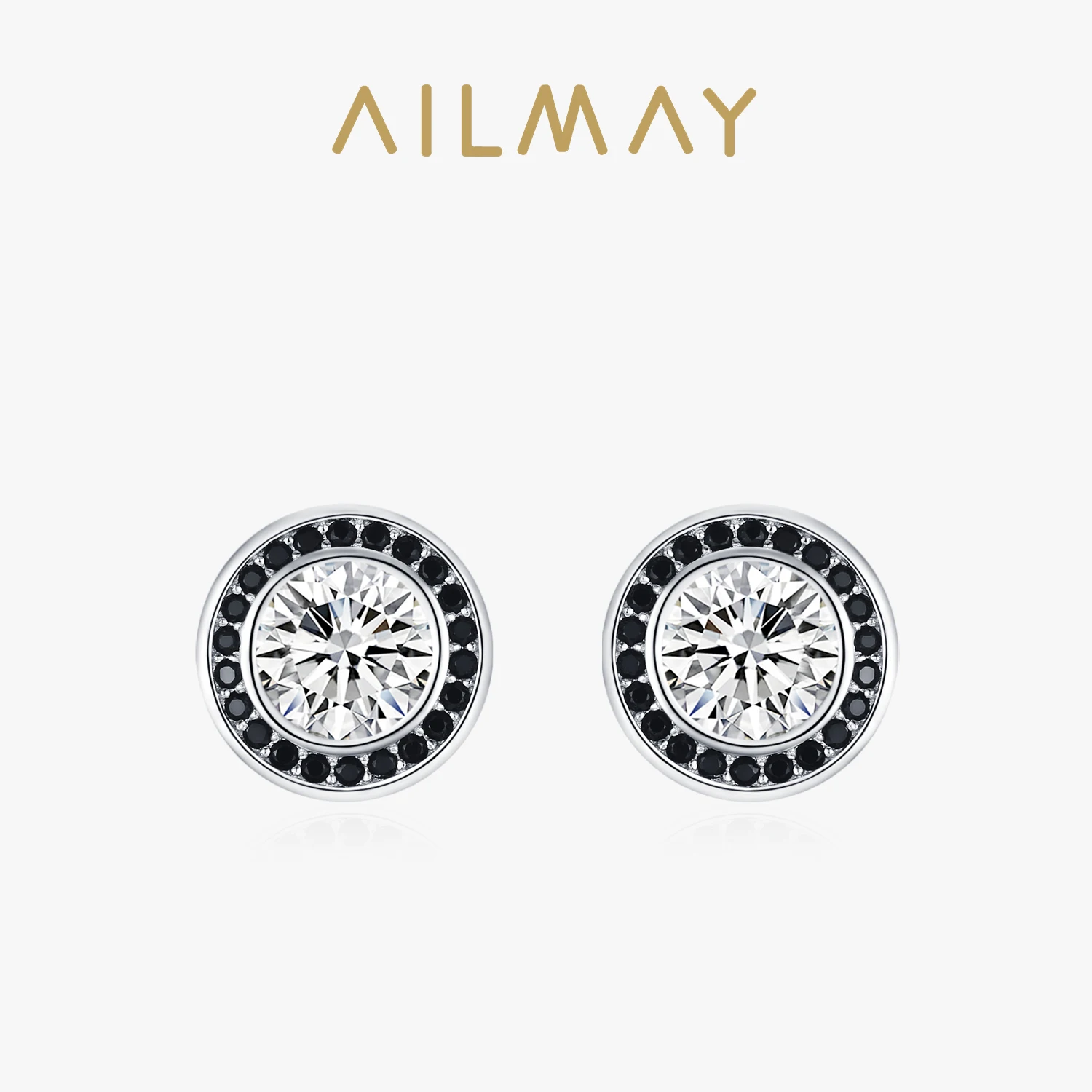 Ailmay стерлингового серебра 925 пробы, белые, черные круглые серьги-гвоздики с цирконом для женщин, идеальный подарок на праздник или юбилей
Ailmay стерлингового серебра 925 пробы, белые, черные круглые серьги-гвоздики с цирконом для женщин, идеальный подарок на праздник или юбилей