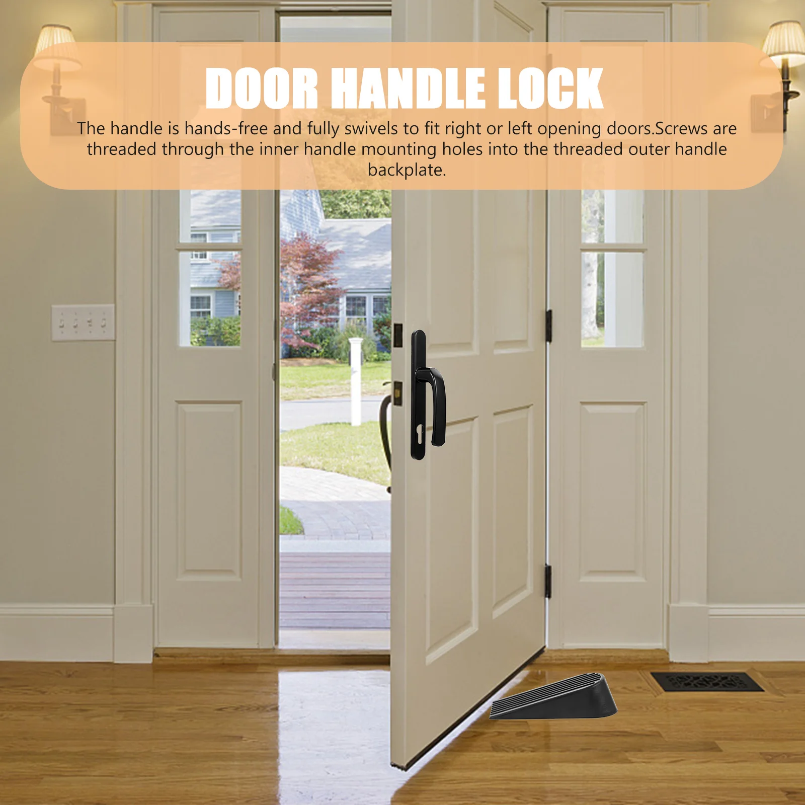 1Pair Aluminum Alloy Door Handle Lock Durable Swivel Left Right Opening Easy Installation Reliable Practical Interior Accessory
1Pair Aluminum Alloy Door Handle Lock Durable Swivel Left Right Opening Easy Installation Reliable Practical Interior Accessory