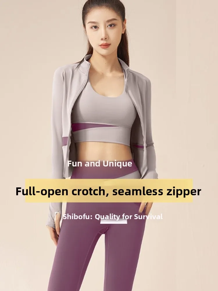 Ceperphu Three-Piece Set Yoga Pants Outdoor Convenient Shark Pants High Waist Zipper Design Slimming Open-Crotch Women's Pants
Ceperphu Three-Piece Set Yoga Pants Outdoor Convenient Shark Pants High Waist Zipper Design Slimming Open-Crotch Women's Pants