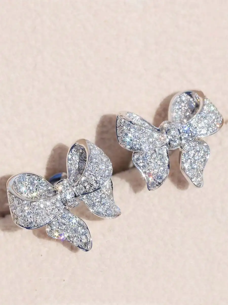 Cubic Zirconia Bowknot Earrings For Women
Cubic Zirconia Bowknot Earrings For Women