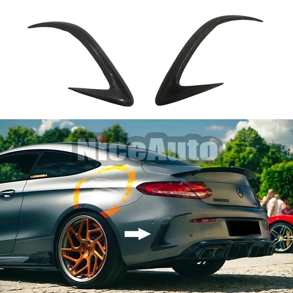 Carbon Fiber Car Rear Bumper Fins Side Fender Canard Splitter for Benz C Class Coupe C200 C300 C63 AMG 2015 - 2021 C205 Spoiler
Carbon Fiber Car Rear Bumper Fins Side Fender Canard Splitter for Benz C Class Coupe C200 C300 C63 AMG 2015 - 2021 C205 Spoiler