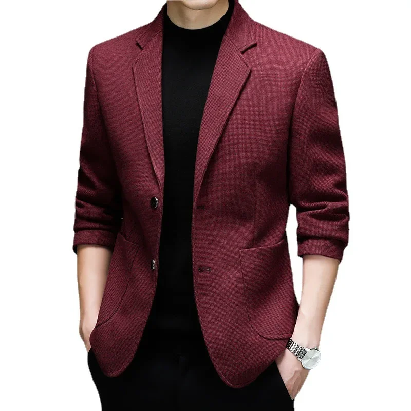 HOO 2024 Men's Business Casual blazer Autumn Solid Color Double Buckle Handsome blazer
HOO 2024 Men's Business Casual blazer Autumn Solid Color Double Buckle Handsome blazer