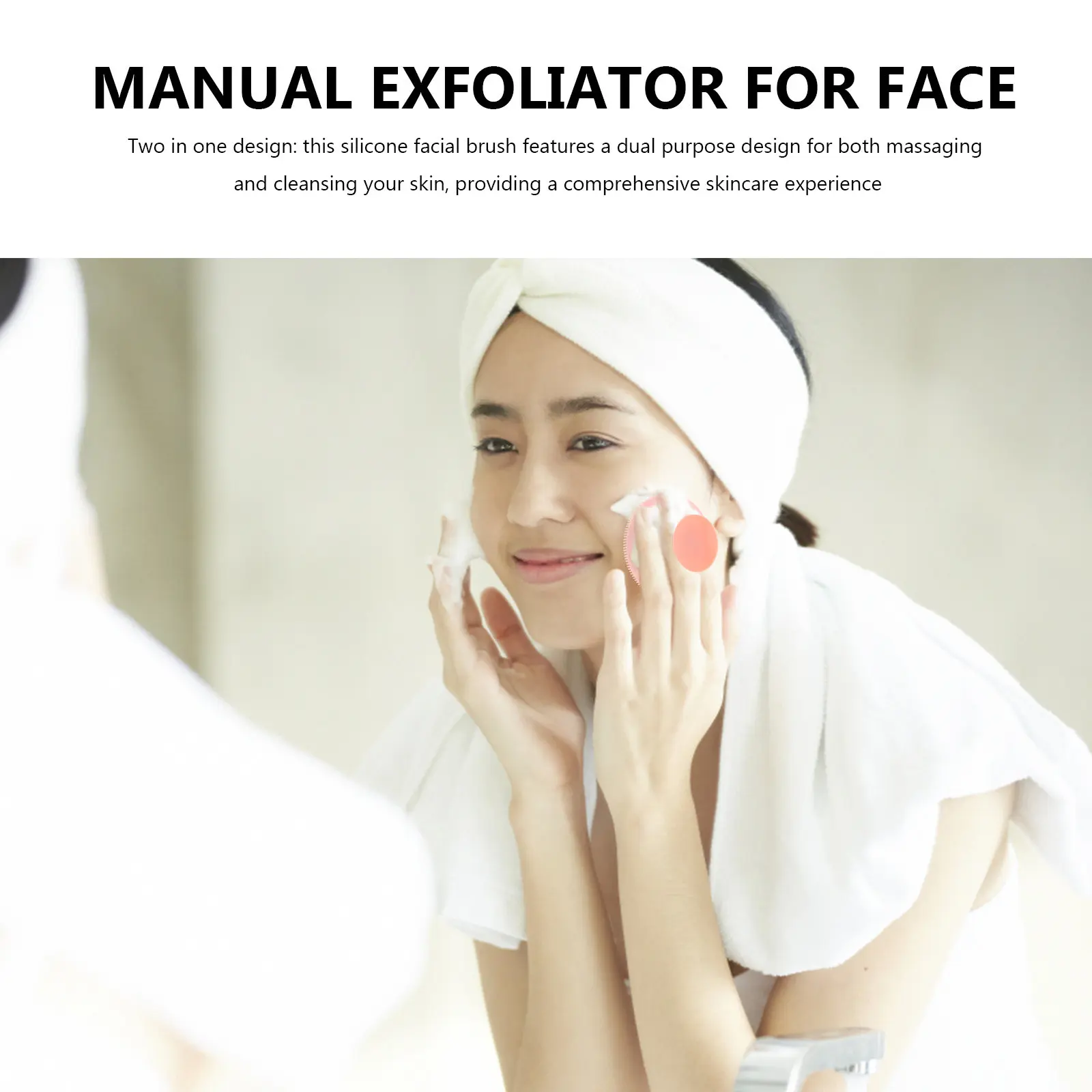 2 in 1 Soft Silicone Face Scrubber Deep Cleansing Facial Brush Replaceable Head Manual Skin Care Exfoliator Tool
2 in 1 Soft Silicone Face Scrubber Deep Cleansing Facial Brush Replaceable Head Manual Skin Care Exfoliator Tool