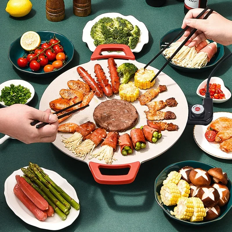 Многофункциональный бытовой гриль для пшеницы, риса, мяса для барбекю, антипригарный Электрический гриль, железная тарелка для барбекю с быстрым нагревом
Многофункциональный бытовой гриль для пшеницы, риса, мяса для барбекю, антипригарный Электрический гриль, железная тарелка для барбекю с быстрым нагревом
