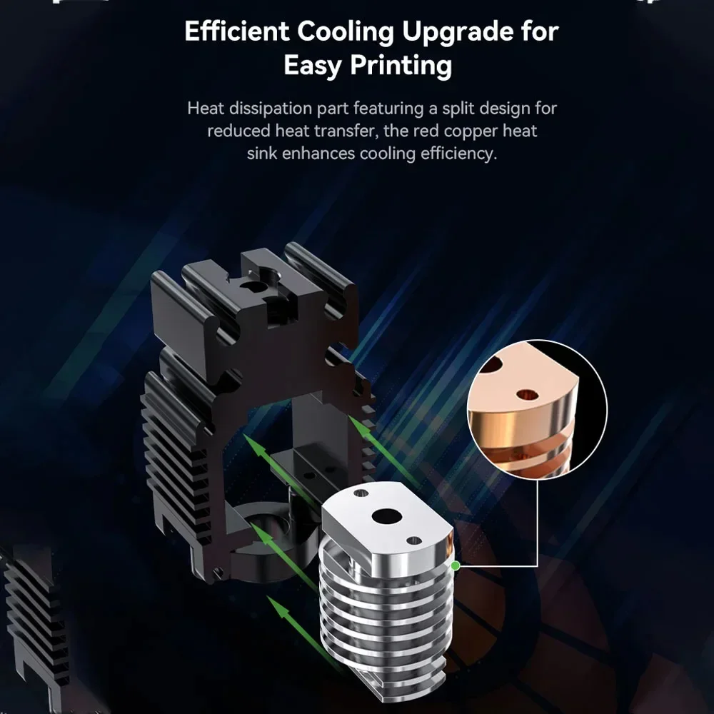 Creality Ender-3 V3 SE/KE Ceramic Heating Block Kit with Quick-Swap Nozzle 60W High Flow Printing Original 3D Printer Parts
Creality Ender-3 V3 SE/KE Ceramic Heating Block Kit with Quick-Swap Nozzle 60W High Flow Printing Original 3D Printer Parts