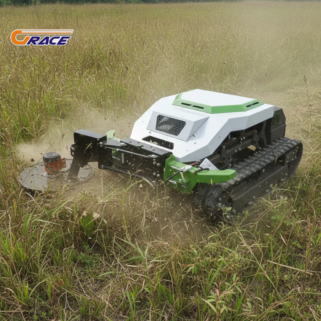 Hot Sale Remote Control Crawler Lawn Mower Cordless Battery Mower For Garden Yard Farm
Hot Sale Remote Control Crawler Lawn Mower Cordless Battery Mower For Garden Yard Farm
