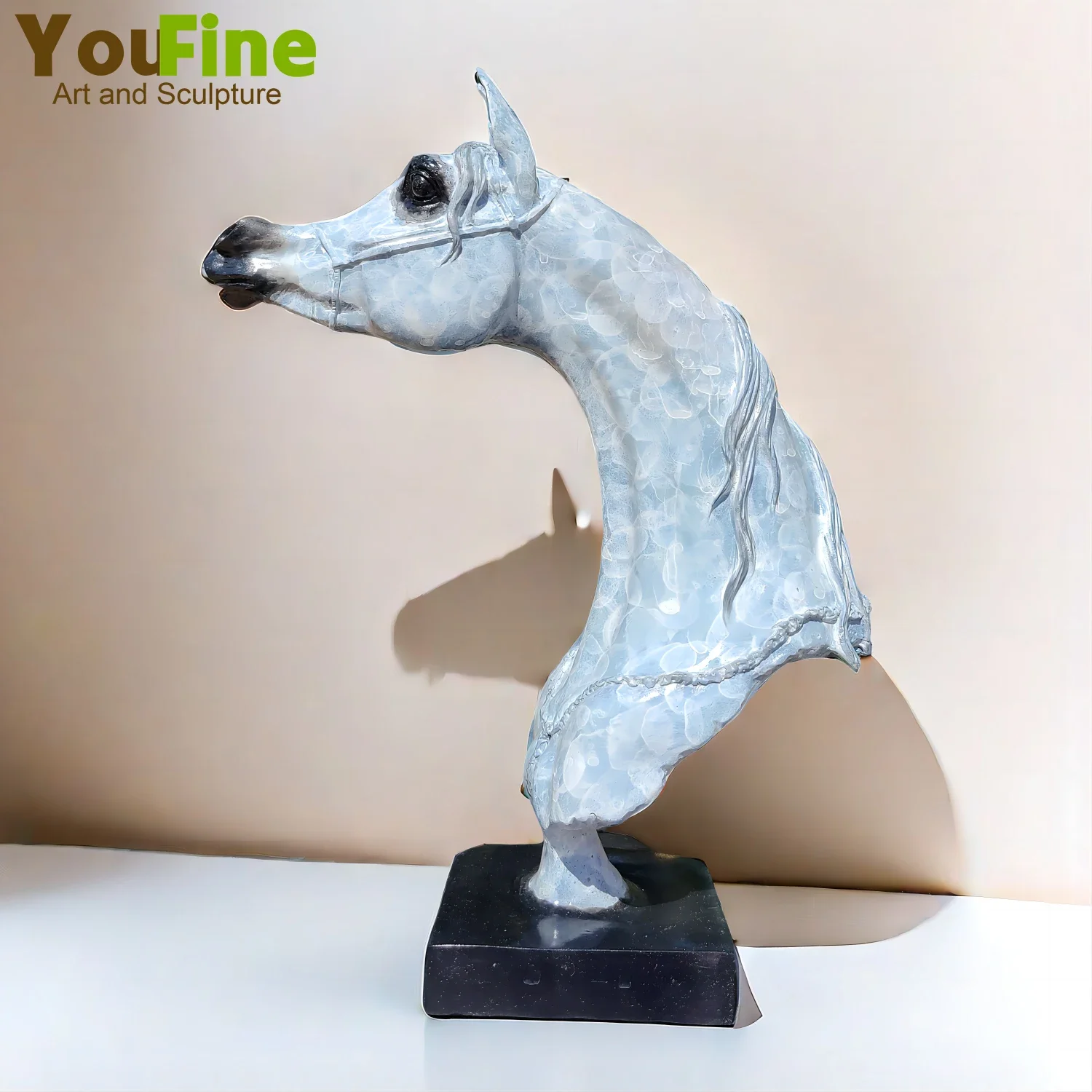 15" Bronze Arabian Horse Head Sculpture Bronze Art Foundry Horse Head Statue Handmade Sculptor For Home Decor Elegent Crafts
15" Bronze Arabian Horse Head Sculpture Bronze Art Foundry Horse Head Statue Handmade Sculptor For Home Decor Elegent Crafts