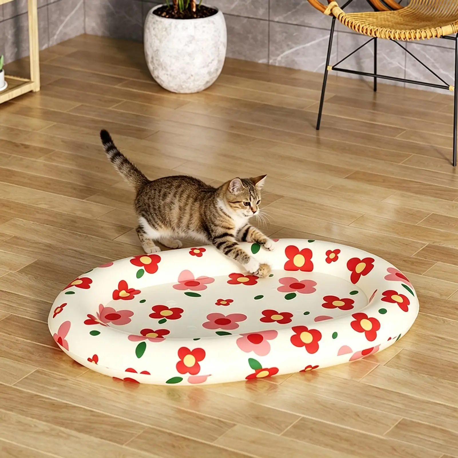 Dog Cooling Mats Soft Floral Pattern Gel Waterproof Portable Bed Indoor Dog Cooling Mat for House Living Room Bedroom Home Crate
Dog Cooling Mats Soft Floral Pattern Gel Waterproof Portable Bed Indoor Dog Cooling Mat for House Living Room Bedroom Home Crate