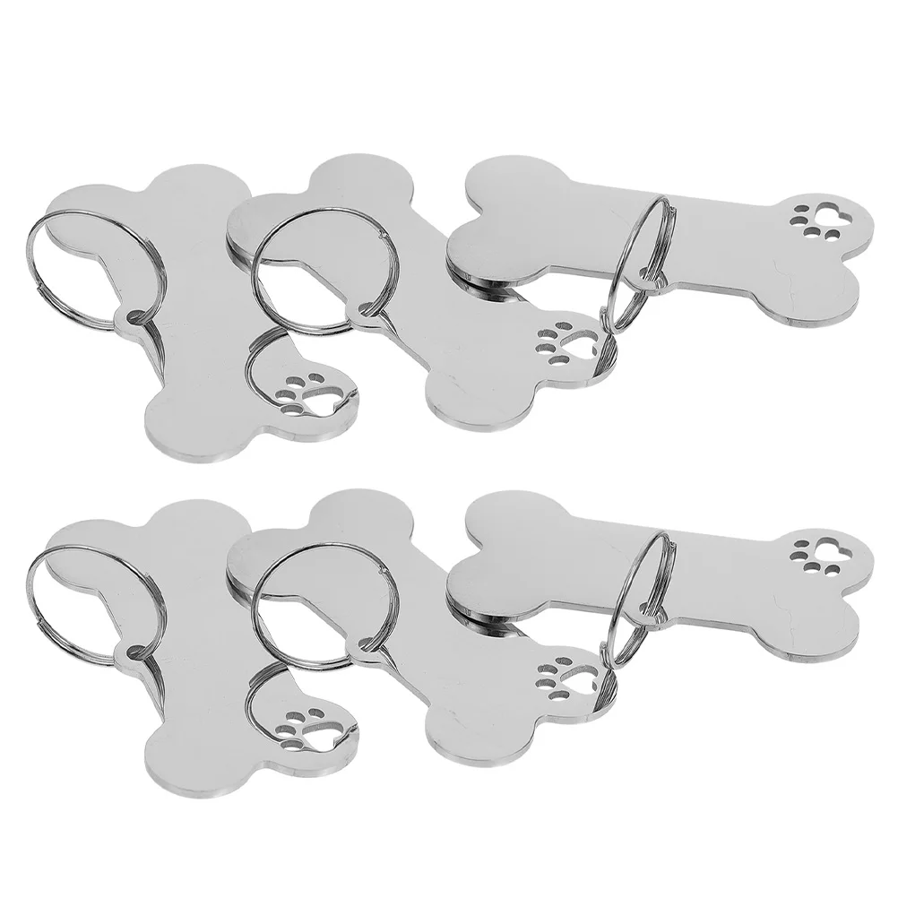 6pcs Stainless Steel Dog Tag Pet ID Hangings 40x20x1mm Bone Paw Design AntiLost Durable Elegant Cat Collar Accessories
6pcs Stainless Steel Dog Tag Pet ID Hangings 40x20x1mm Bone Paw Design AntiLost Durable Elegant Cat Collar Accessories