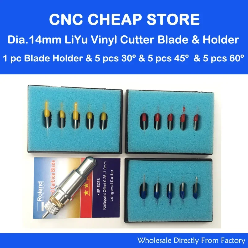 Совершенно новый 14 мм Liyu Graphtec Cameo виниловый резак, держатель лезвия плоттера + 15 лезвий Roland GCC 30/45/60 градусов
Совершенно новый 14 мм Liyu Graphtec Cameo виниловый резак, держатель лезвия плоттера + 15 лезвий Roland GCC 30/45/60 градусов
