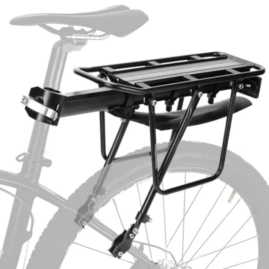 Rear Bike Rack 110 LB Capacity Quick Release Bike Cargo Racks with Mudguard and Reflective Adjustable Aluminum Alloy Ebike Carr
Rear Bike Rack 110 LB Capacity Quick Release Bike Cargo Racks with Mudguard and Reflective Adjustable Aluminum Alloy Ebike Carr