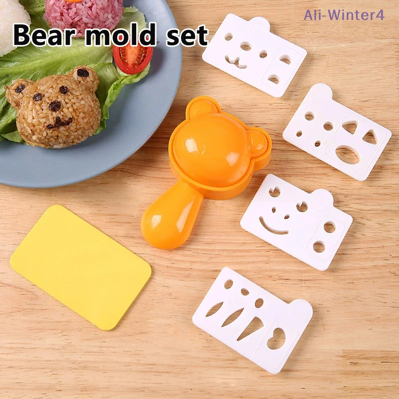 【Winter4】Cute Sushi Tools Onigiri Molds Bear Animal Shape Sushi Kids Rice Mashed Potato Pumpkin Mash Baking Supplies
【Winter4】Cute Sushi Tools Onigiri Molds Bear Animal Shape Sushi Kids Rice Mashed Potato Pumpkin Mash Baking Supplies