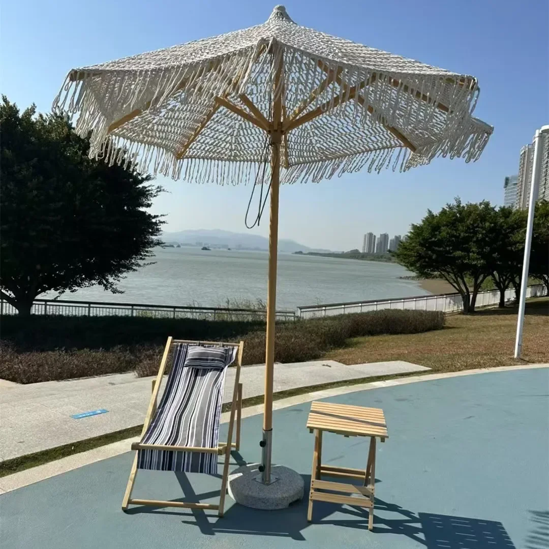 2026 New Arrival Macrame Bohemia Sun Garden Beach Umbrella Patio Umbrella With Tassels
2026 New Arrival Macrame Bohemia Sun Garden Beach Umbrella Patio Umbrella With Tassels