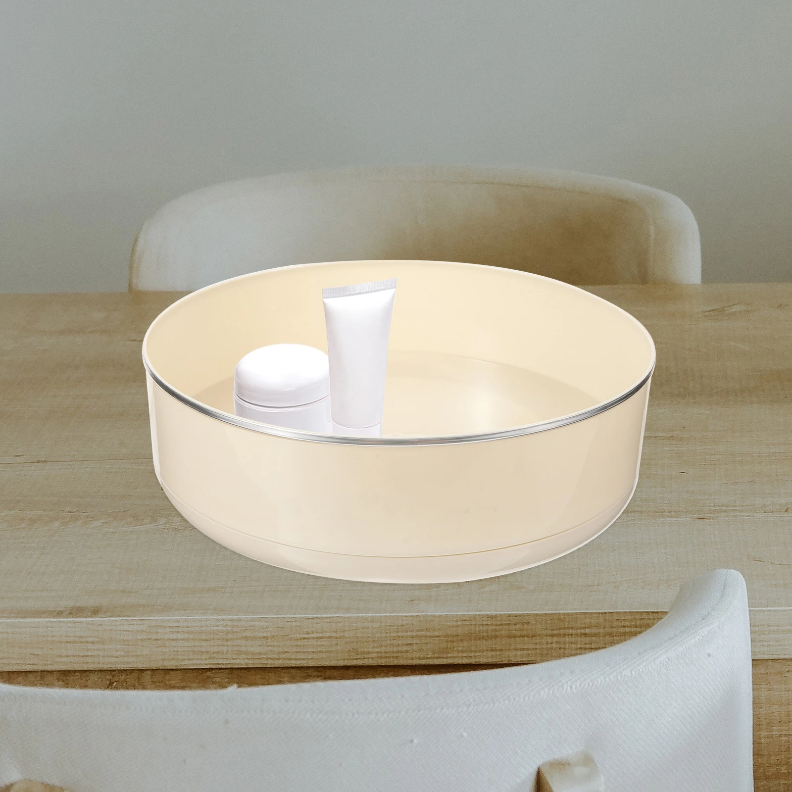 Rotating Tray Storage Organizer Makeup Brush Turntable Desktop Kitchen Condiment Holder
Rotating Tray Storage Organizer Makeup Brush Turntable Desktop Kitchen Condiment Holder