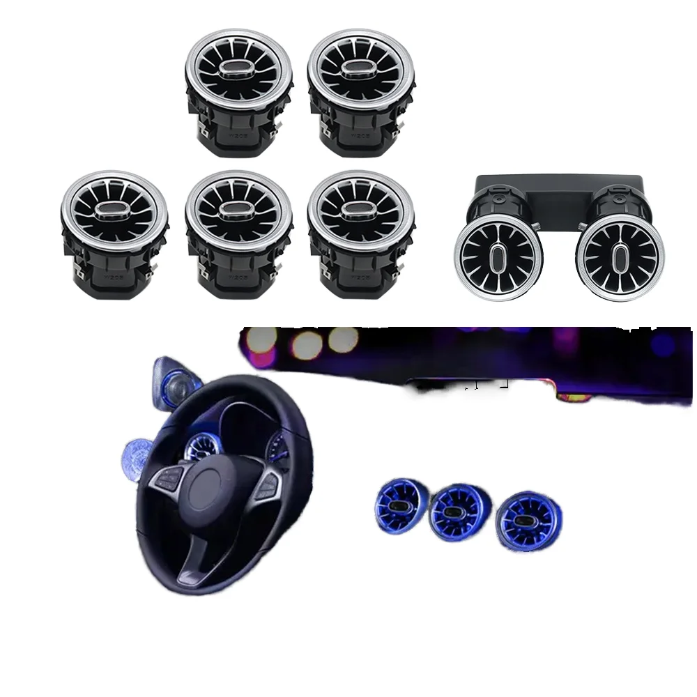 GLC X253 Auto Interior LED Atmosphere Light Front & Rear Air Outlet Vent in 3/64 Colors for Mercedes-Benz C-class W205
GLC X253 Auto Interior LED Atmosphere Light Front & Rear Air Outlet Vent in 3/64 Colors for Mercedes-Benz C-class W205