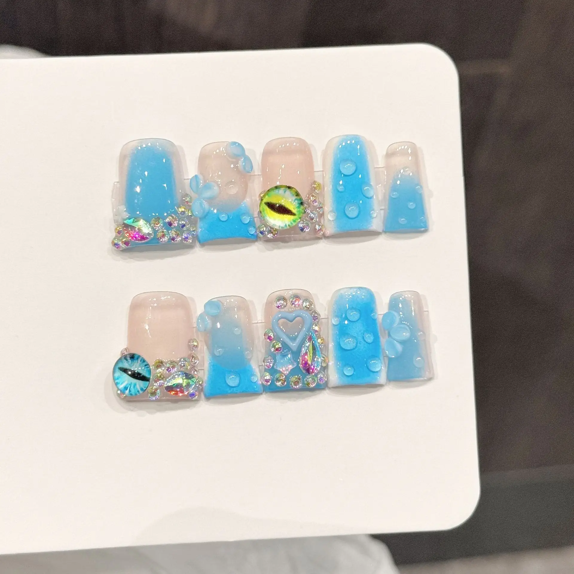 10PCS Duck Handmade Press On Nails,Crystal Clear Girl Style,Suitable For Festivals Parties And Daily Wear.
10PCS Duck Handmade Press On Nails,Crystal Clear Girl Style,Suitable For Festivals Parties And Daily Wear.