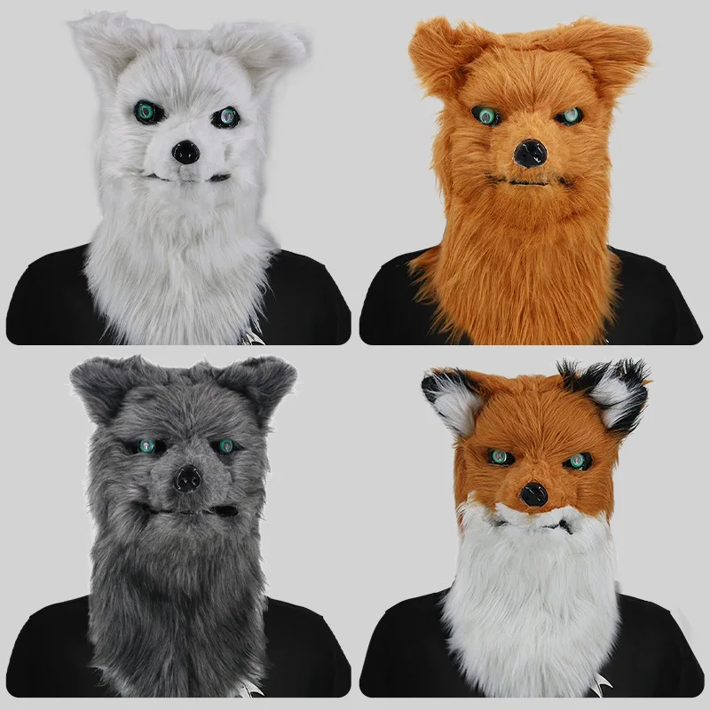 Realistic Wolf Headgear Mask with Can Bite Open Mouth, Funny Animal Headgear Maskmakeup for Halloween Party Cosplay Wolf Masks
Realistic Wolf Headgear Mask with Can Bite Open Mouth, Funny Animal Headgear Maskmakeup for Halloween Party Cosplay Wolf Masks