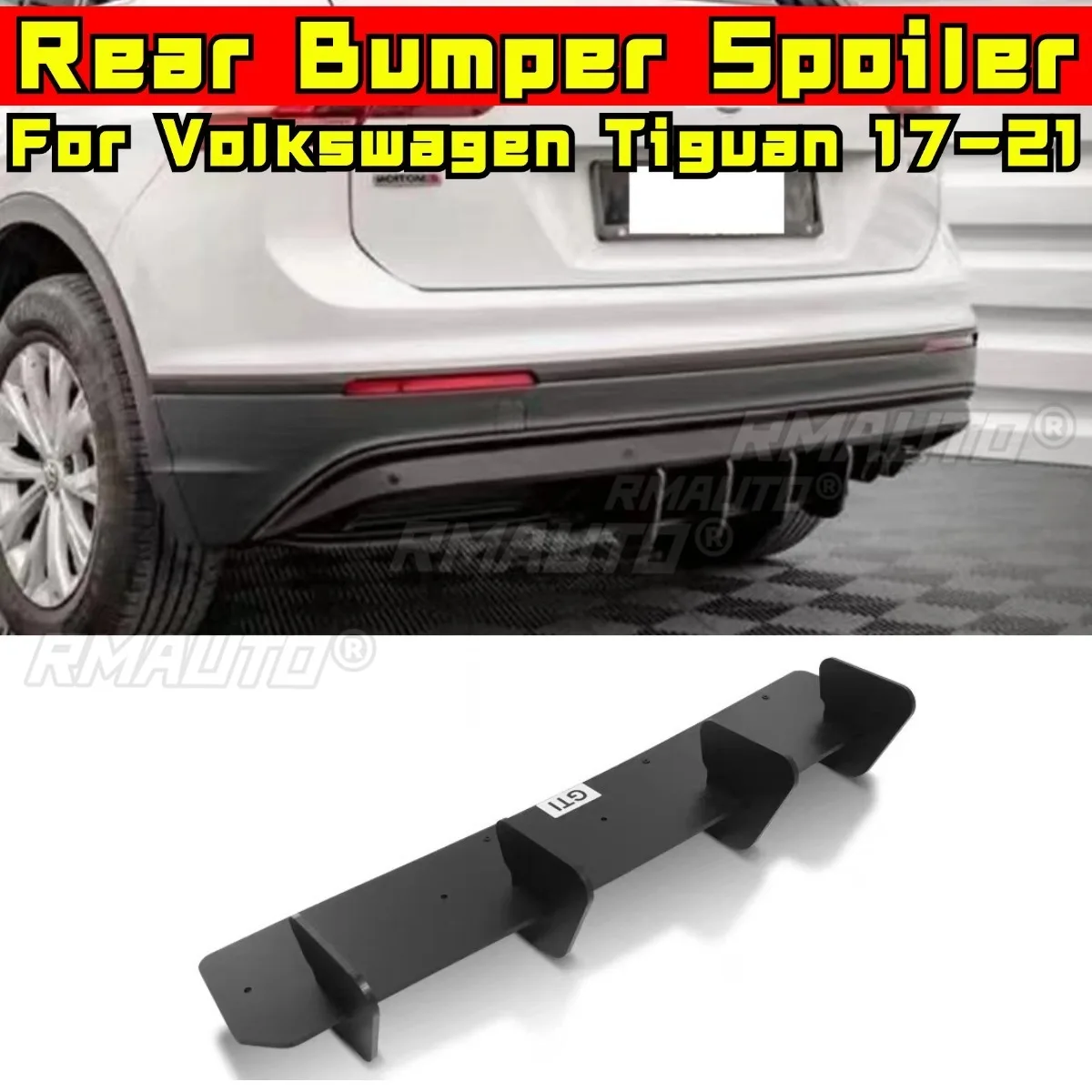 Car Rear Bumper Lip Diffuser Spoiler Glossy Black Modification Part for Volkswagen Tiguan 2017-2021 Car Accessories
Car Rear Bumper Lip Diffuser Spoiler Glossy Black Modification Part for Volkswagen Tiguan 2017-2021 Car Accessories