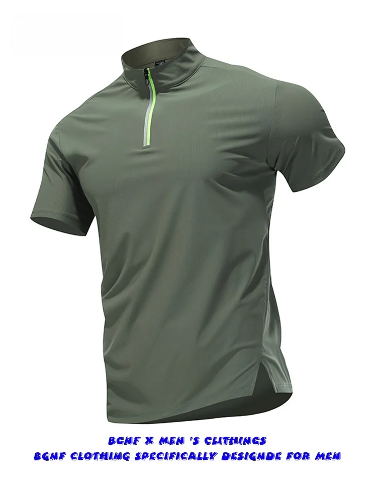 Ice Silk Qui Dry f Zip ort Sve T-irt Men Summer Outdoor Sports Running Fitn Tennis Breathable Sportswear Top
Ice Silk Qui Dry f Zip ort Sve T-irt Men Summer Outdoor Sports Running Fitn Tennis Breathable Sportswear Top