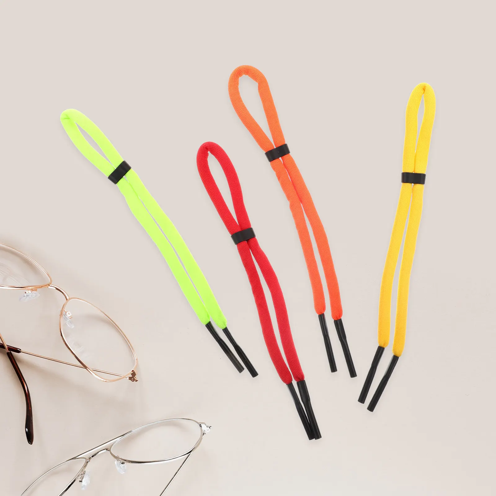 4Pcs Soft Silicone Sunglasses Strap Adjustable Floating Eyeglass Retainer for Outdoor Sports Swimming Hiking Colored Glasses
4Pcs Soft Silicone Sunglasses Strap Adjustable Floating Eyeglass Retainer for Outdoor Sports Swimming Hiking Colored Glasses