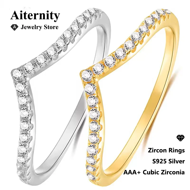 Pointed V Shaped Seven Five Style Zircon Ring S925 Silver Ring Eternity Bands For Women Jewelry Gifts For Her
Pointed V Shaped Seven Five Style Zircon Ring S925 Silver Ring Eternity Bands For Women Jewelry Gifts For Her