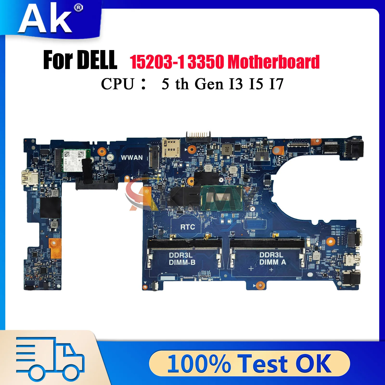 15203-1 Mainboard For Dell Latitude L3350 with i3 i5 i7 CPU CN-028CG2 0P0WRG 0GPFN8 09VY7H 0FT9HH Tested OK
15203-1 Mainboard For Dell Latitude L3350 with i3 i5 i7 CPU CN-028CG2 0P0WRG 0GPFN8 09VY7H 0FT9HH Tested OK