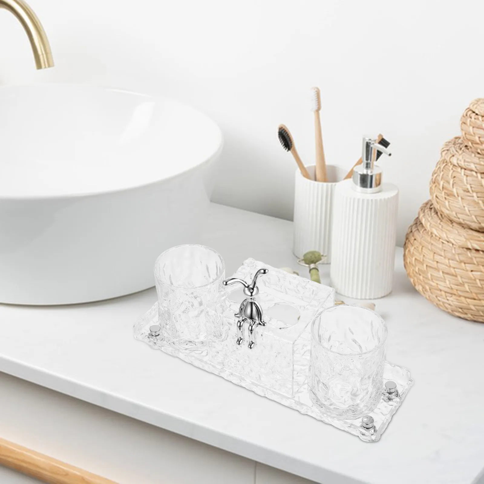 1Set Electric Toothbrush Holder Acrylic Bathroom Toothbrush Rack Mouthwash Cup Storage Tray Countertop Organizer Shaver Display
1Set Electric Toothbrush Holder Acrylic Bathroom Toothbrush Rack Mouthwash Cup Storage Tray Countertop Organizer Shaver Display