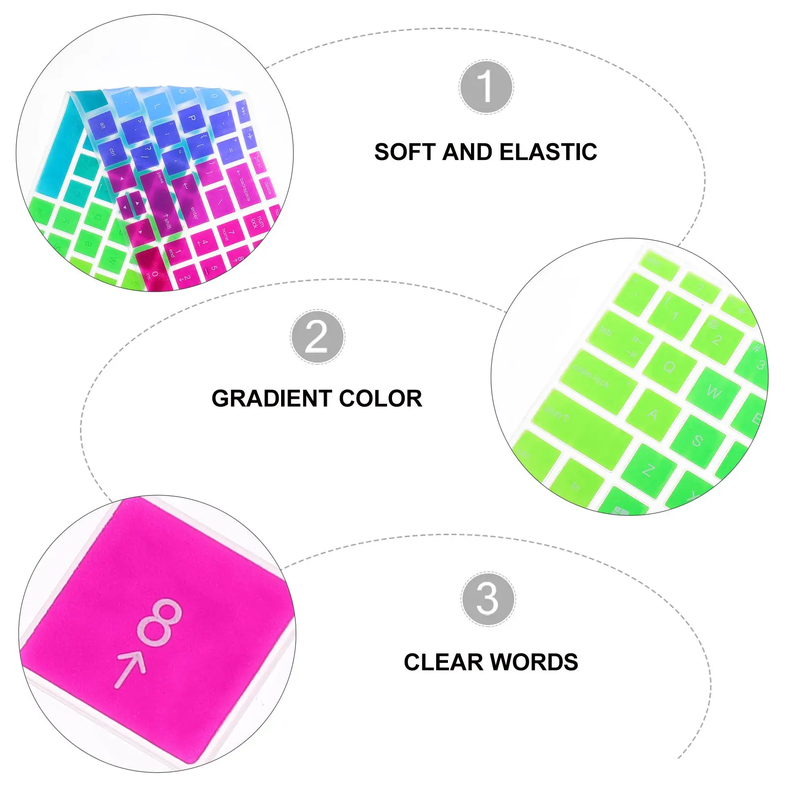 Silicone Protector Waterproof Dustproof Reusable Skin For 15-Inch Laptop 15-Bf Gradient Protective Membrane Cover For Computer
Silicone Protector Waterproof Dustproof Reusable Skin For 15-Inch Laptop 15-Bf Gradient Protective Membrane Cover For Computer