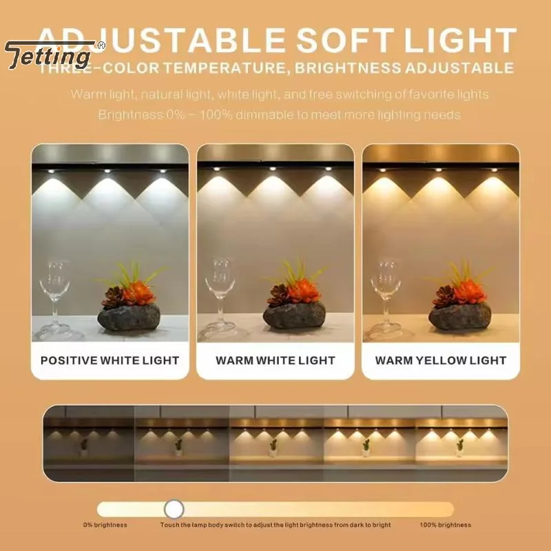 Датчик движения, трехцветный светодиодный ночник с регулируемой яркостью, USB аккумуляторная лампа для освещения кухонного шкафа, 20 см/40 см/50 см светодиоды
Датчик движения, трехцветный светодиодный ночник с регулируемой яркостью, USB аккумуляторная лампа для освещения кухонного шкафа, 20 см/40 см/50 см светодиоды