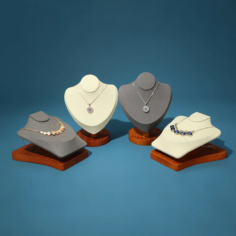 Necklace Display Bust Beige Gray Jewelry Display Stand Holder Shelf Necklace Mannequin Showcase for Shop Cabinet
Necklace Display Bust Beige Gray Jewelry Display Stand Holder Shelf Necklace Mannequin Showcase for Shop Cabinet