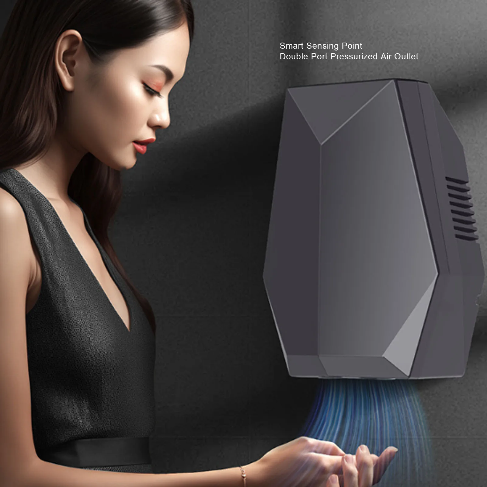 Wall Mounted Hand Dryer Automatic Sensing 45℃ Hot Wind Electric Hand Dryer for Bathroom Toilet Wall Mounted Hand Dryer
Wall Mounted Hand Dryer Automatic Sensing 45℃ Hot Wind Electric Hand Dryer for Bathroom Toilet Wall Mounted Hand Dryer