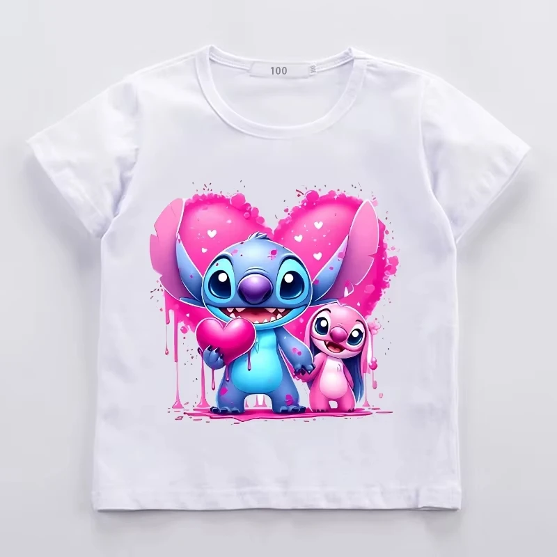 Kawaii Stitch Short Sleeve T Shirt for Baby Girl Children Clothes Cute Printed Toddler Tops Cartoon Cotton Tees Children T-Shirt
Kawaii Stitch Short Sleeve T Shirt for Baby Girl Children Clothes Cute Printed Toddler Tops Cartoon Cotton Tees Children T-Shirt